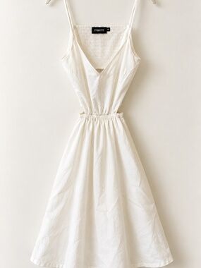 Etiquette White Mini Dress